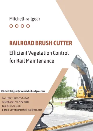 RAILROAD BRUSH CUTTER - Efficient Vegetation Control for Rail Maintenance