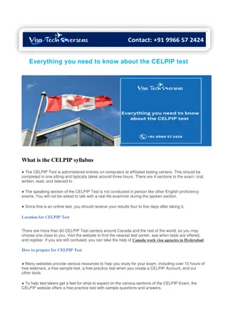 Everything you need to know about the CELPIP test