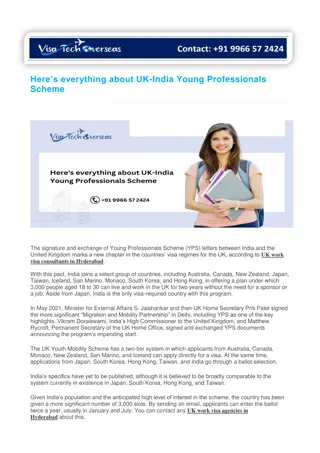 Here’s everything about UK-India Young Professionals Scheme