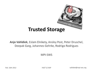 Ensuring Data Integrity with Trusted Storage