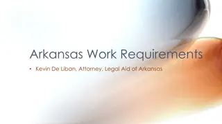Arkansas Work Requirements and Key Data Points