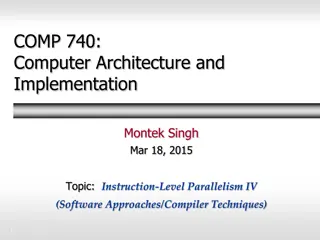 Instruction-Level Parallelism and Compiler Techniques