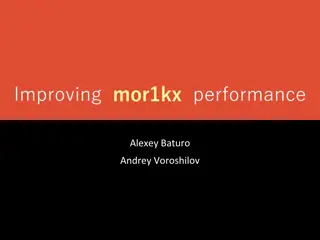 Improving mor1kx Performance Overview