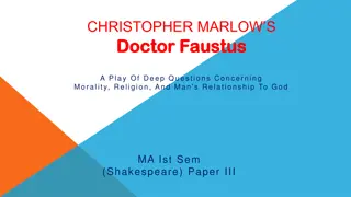 Final Despair in Dr. Faustus' Speech
