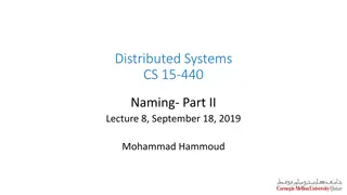 Structured Naming and Name Resolution in Distributed Systems