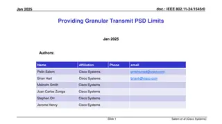 Providing Granular Transmit PSD Limits in IEEE 802.11-24