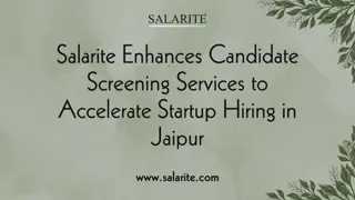 Salarite Enhances Candidate Screening Services to Accelerate Startup Hiring in Jaipur