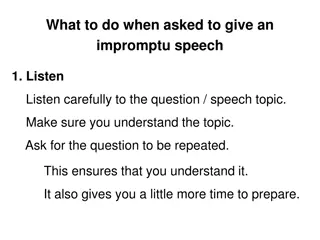 Impromptu Speech Tips: How to Prepare and Deliver Effectively