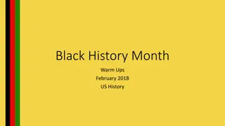 Black History Month Trivia and Contributions