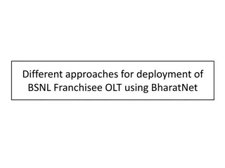 Different Approaches for Deployment of BSNL Franchisee OLT using BharatNet