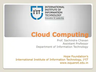 Understanding Cloud Computing at International Institute