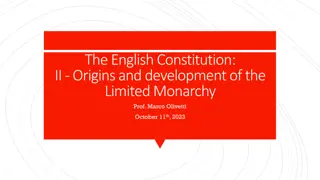 Evolution of Limited Monarchy in English Constitution