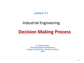 Industrial Engineering Decision-Making Process