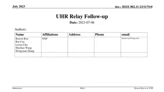 UHR Relay Implementation Overview