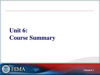 Course Summary and Review
