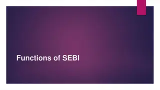 SEBI Functions and Responsibilities