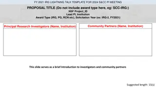 Community-Driven Research Project for Societal Impact