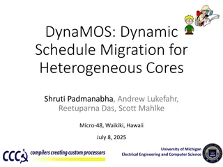 Dynamic Schedule Migration for Heterogeneous Cores