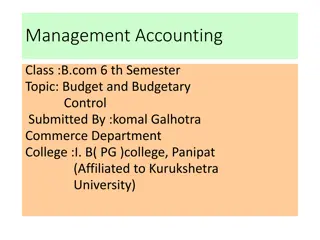 Understanding Budget and Budgetary Control