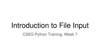Sure, based on the provided content, here are the details you requested:

 Python File Input Training