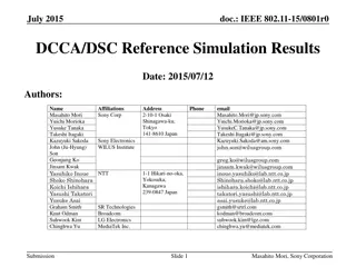 IEEE 802.11-15 DCCA/DSC Reference Simulation