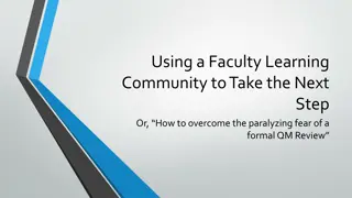 Overcoming Fear of QM Review Through Faculty Learning Community