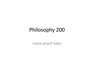 Advanced Logic Proof Rules and Techniques