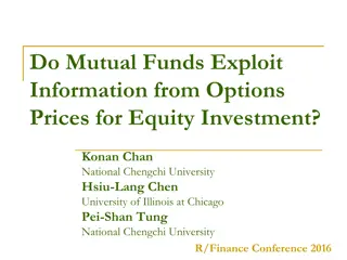 Equity Funds and Options Price Information