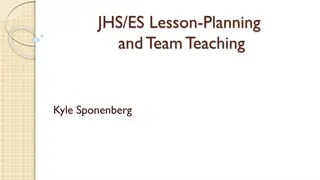 Effective Lesson Planning for JHS/ES Teachers