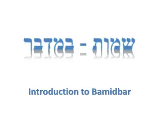 Understanding Sefer Bamidbar: Stories, Laws, and Journey