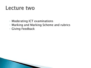 Effective Moderation and Marking in ICT Examinations