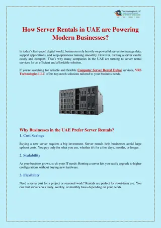How Server Rentals in UAE are Powering Modern Businesses?