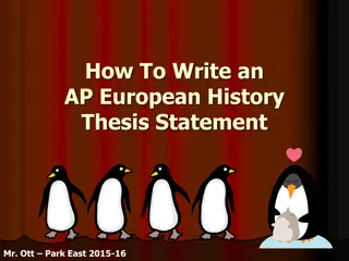 Crafting Effective AP European History Thesis Statements