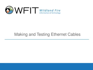 Creating and Testing Ethernet Cables