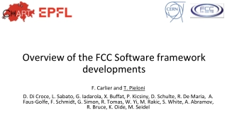 Overview of the FCC Software framework developments