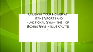 Unleash Your Power at Titans Sports and Functional Gym – The Top Boxing Gym in Imus Cavite