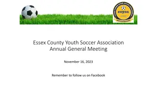 Essex County Youth Soccer Association Annual General Meeting Highlights