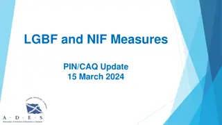 Alignment of NIF and LGBF Measures Update