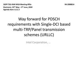 PDSCH Transmission Schemes Overview