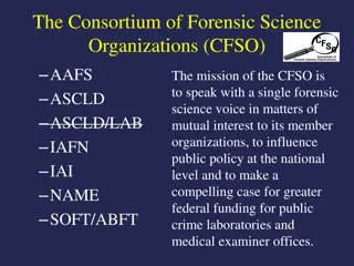 Advancements in Forensic Science Organizations