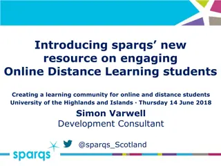 Engaging Online and Distance Learning Students at University