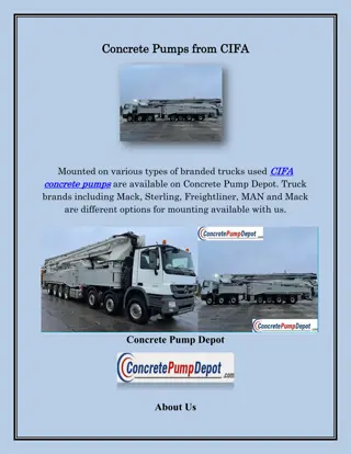 CIFA Concrete Pumps, concretepumpdepot.com
