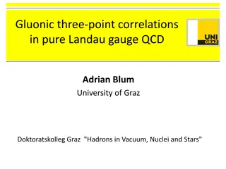 Gluonic Three-Point Correlations in QCD Studies