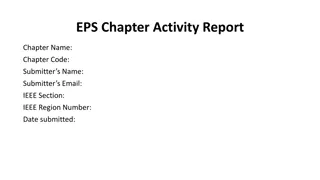 EPS Chapter Activity Report Summary