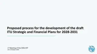 Develop Draft ITU Strategic Financial Plan 2028-2031