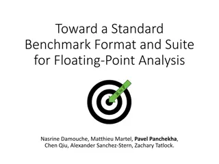 Standard Benchmark Format & Floating-Point Analysis Suite