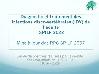 Management of Adult Vertebral Disc Infections: SPILF Guidelines Update