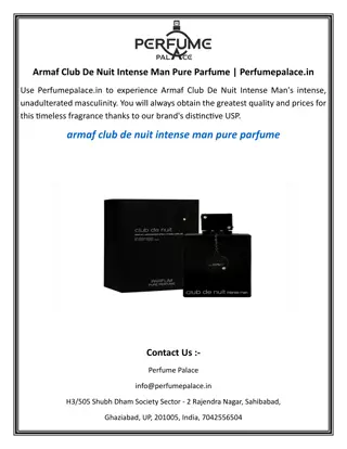Armaf Club De Nuit Intense Man Pure Parfume.Perfumepalace.in