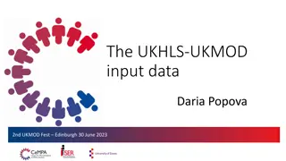 Understanding UKMOD: UKHLS Input Data Analysis