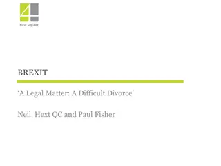 Brexit Legal Matters: Divorce, Sovereignty, and Royal Prerogative